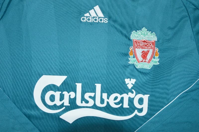 AAA Quality Liverpool 2008/09 Away Long Sleeve Retro Soccer Jersey