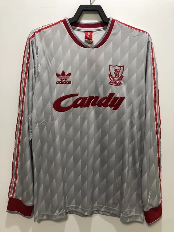 AAA Quality Liverpool 1988/89 Away Long Sleeve Retro Soccer Jersey