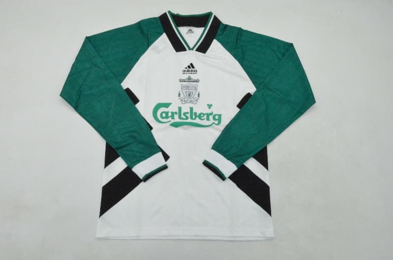 Liverpool Soccer Jersey Away Long Retro Replica 1993/95