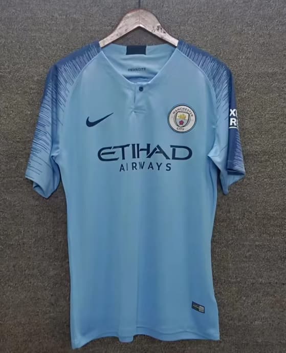 AAA Quality Manchester City 2018/19 Home Retro Soccer Jersey