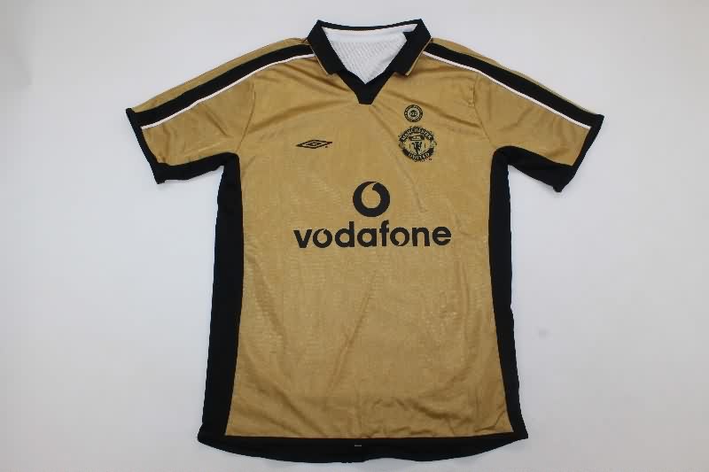 Manchester United Soccer Jersey Away Reversible Retro Replica 01/02