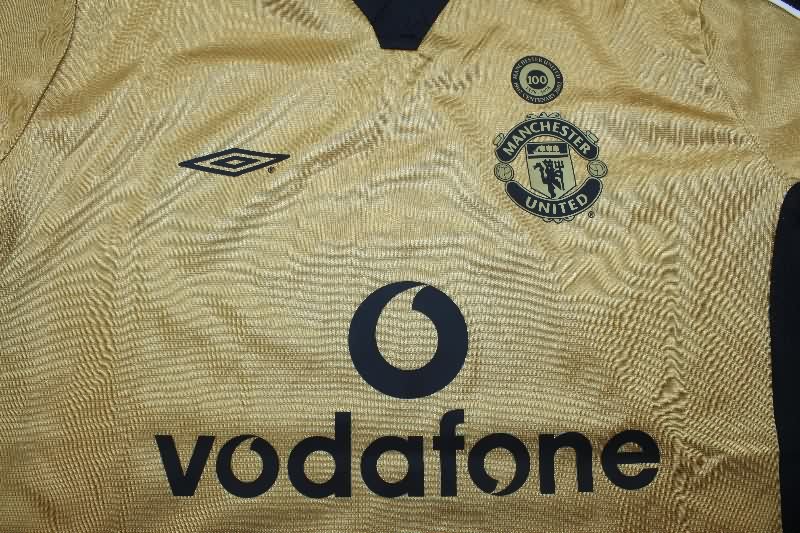 Manchester United Soccer Jersey Away Reversible Retro Replica 01/02