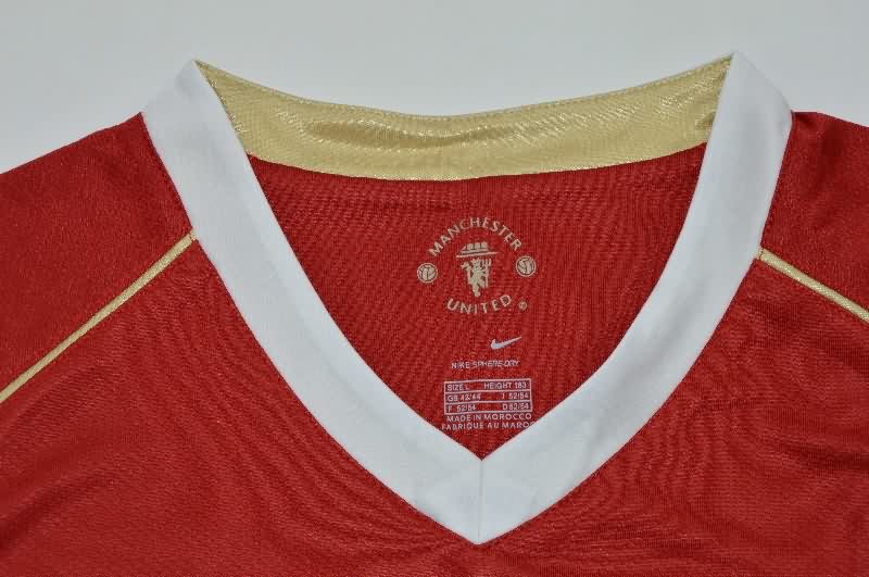 AAA Quality Manchester United 2006/07 Home Long Retro Soccer Jersey(Player)