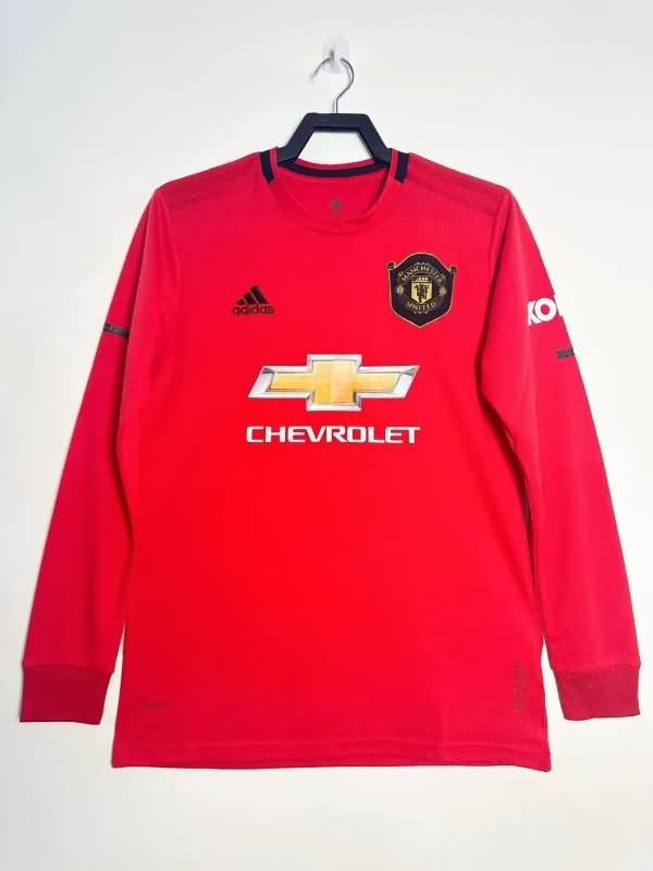 Manchester United Soccer Jersey Home Long Sleeve Retro Replica 2019/20