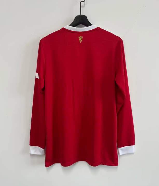 AAA Quality Manchester United 2021/22 Home Retro Long Sleeve Soccer Jersey