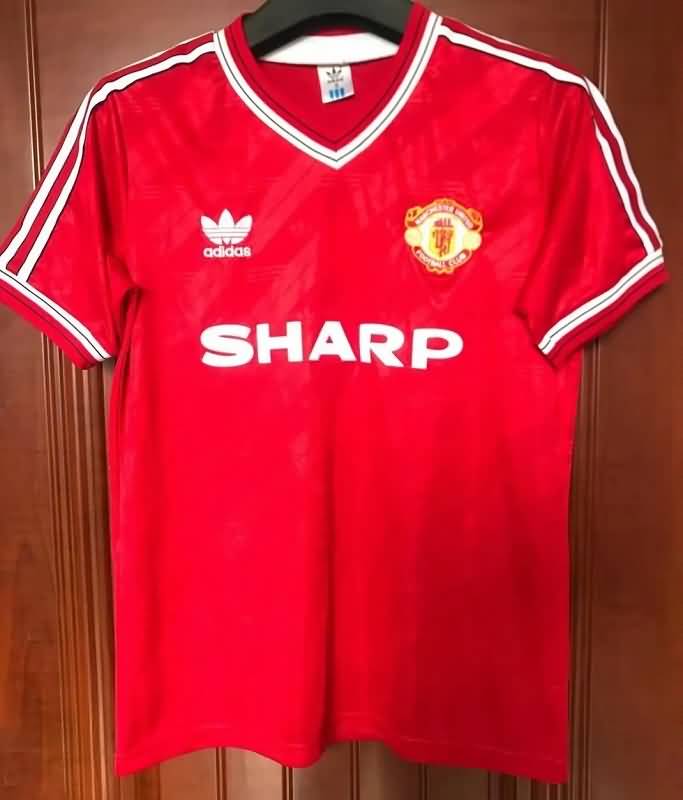 Manchester United Soccer Jersey Home Retro Replica 1986/88