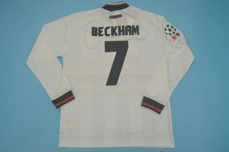 Manchester United Soccer Jersey Away Long Retro Replica 1997/99