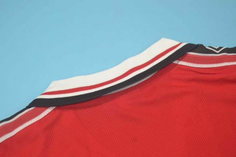 Manchester United Soccer Jersey Home L/S Retro Replica 1998/00