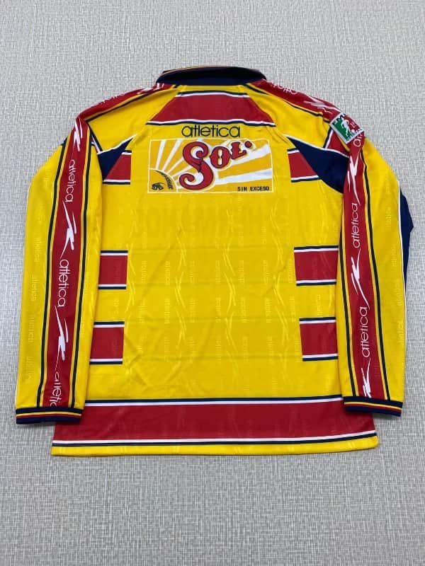 AAA Quality Morelia 1999/00 Home Long Sleeve Retro Soccer Jersey