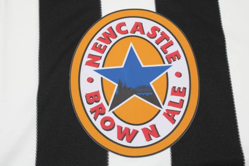 Newcastle United Soccer Jersey Home Long Retro Replica 1995/97