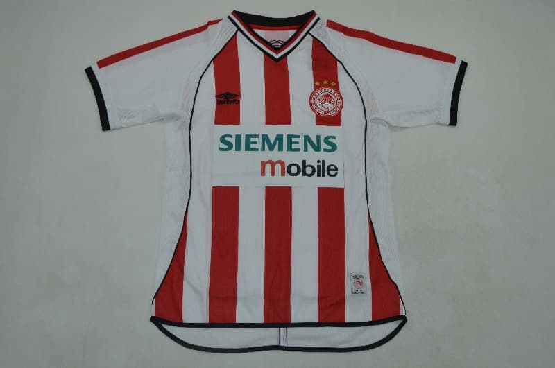 AAA Quality Olympiacos 2001/02 Home Retro Soccer Jersey