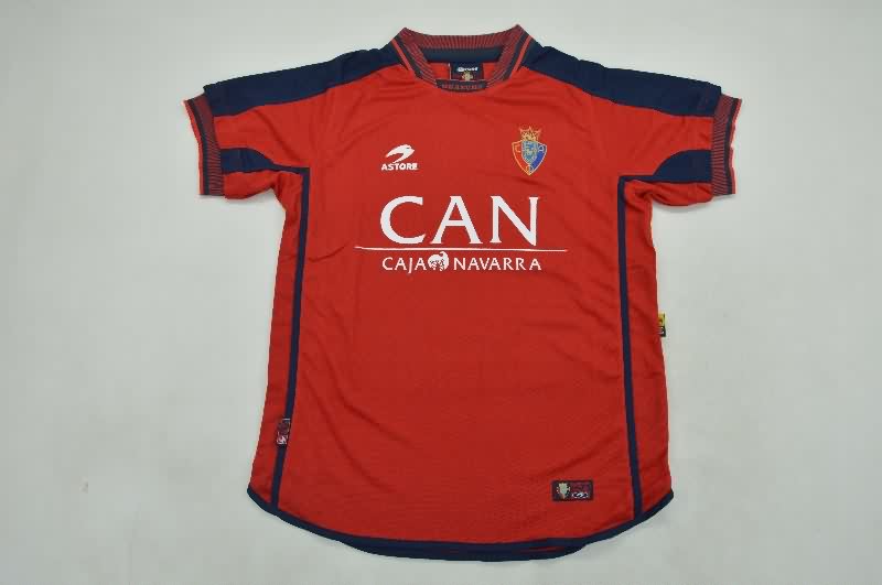 AAA Quality Osasuna 2000/01 Home Retro Soccer Jersey