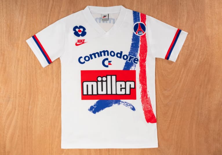 Paris St German Soccer Jersey Away Retro Replica 1991/1992