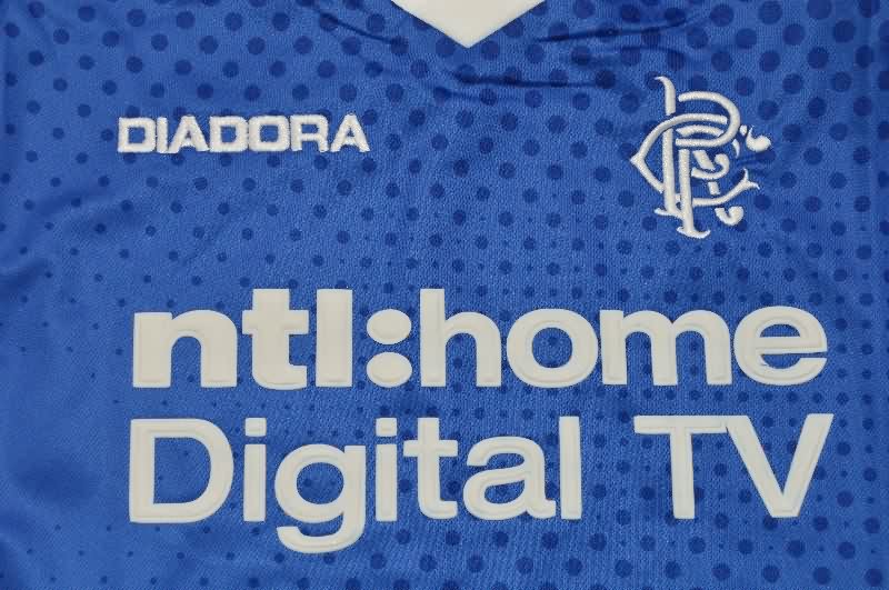 Rangers Soccer Jersey Home Retro Replica 2002/03