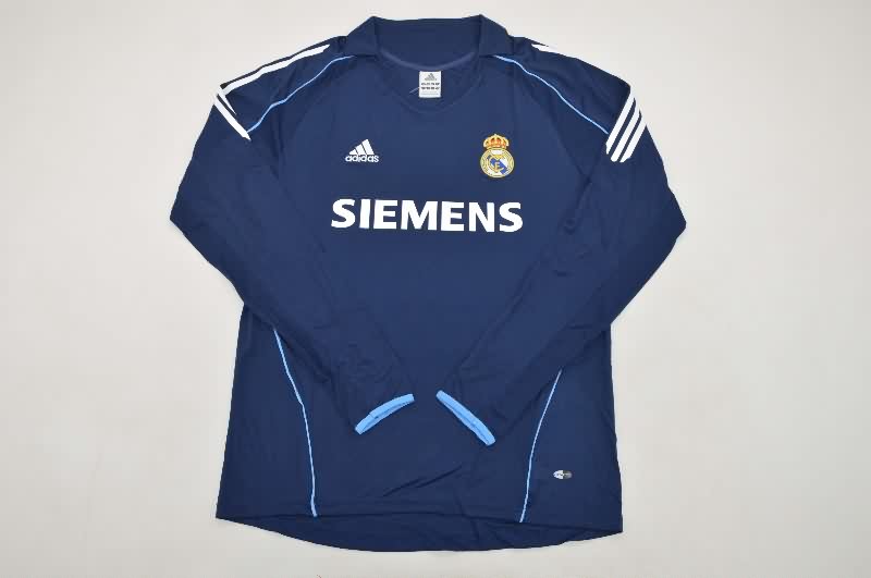 AAA Quality Real Madrid 2005/06 Away Long Sleeve Retro Soccer Jersey