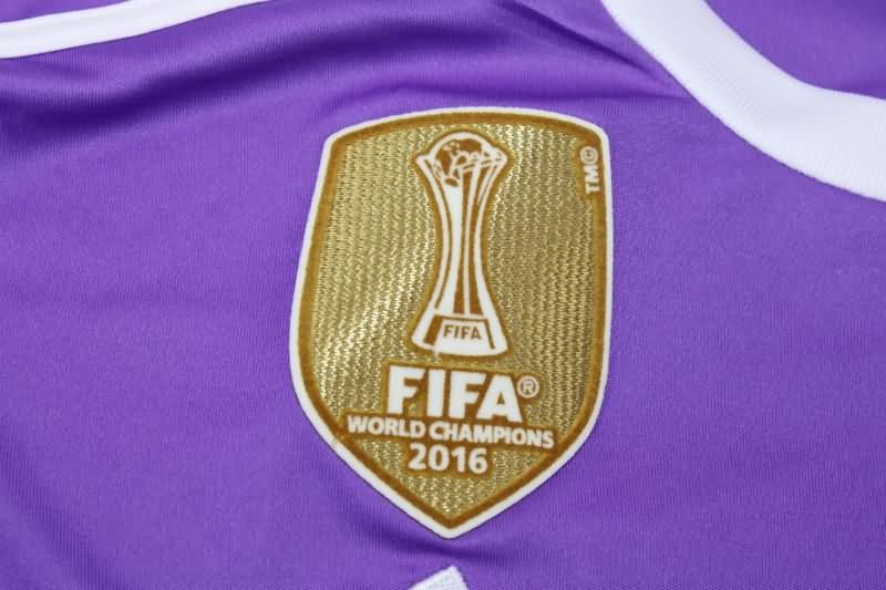 Real Madrid Soccer Jersey Away Long Retro Replica 2016/17