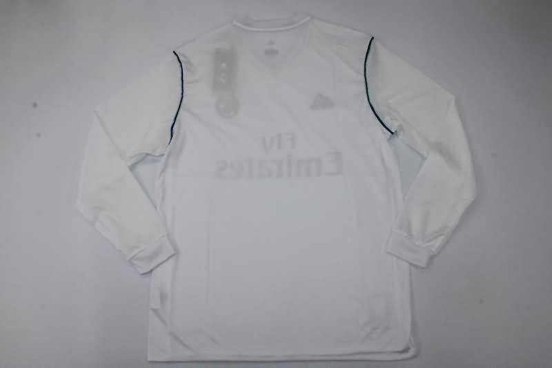 Real Madrid Soccer Jersey Home Long Sleeve Retro Replica 2017/18