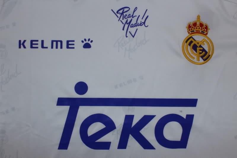 Real Madrid Soccer Jersey Home Retro Long Sleeve Replica 1994/96