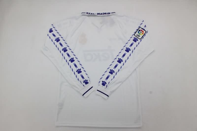AAA Quality Real Madrid 1996/97 Home Long Sleeve Retro Soccer Jersey