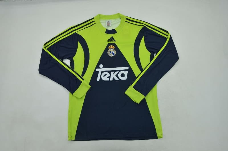 AAA Quality Real Madrid 1999/00 Goalkeeper Long Retro Soccer Jersey
