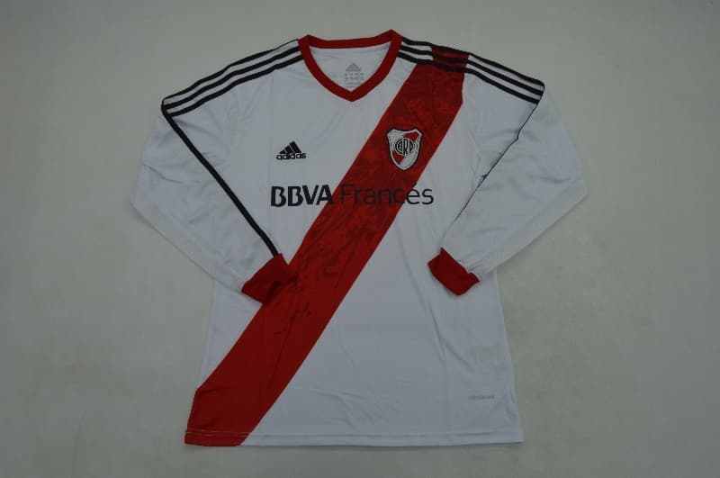 River Plate Soccer Jersey Home Long Retro Replica 2013/14