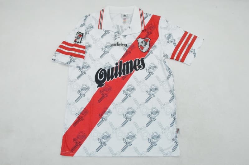 River Plate Soccer Jersey Home Retro Replica 1996