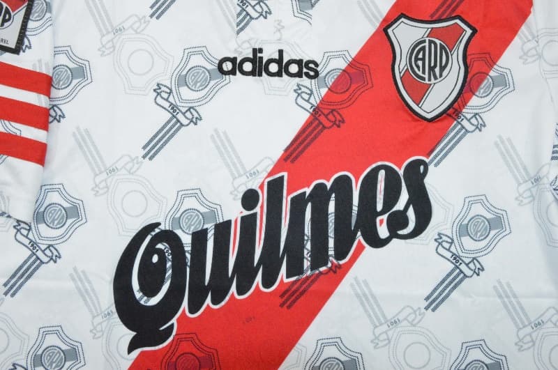 River Plate Soccer Jersey Home Retro Replica 1996