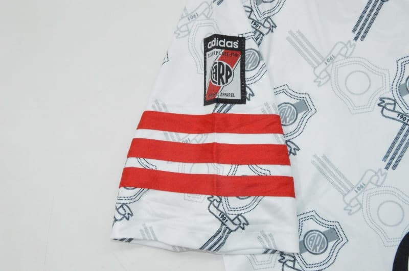 River Plate Soccer Jersey Home Retro Replica 1996