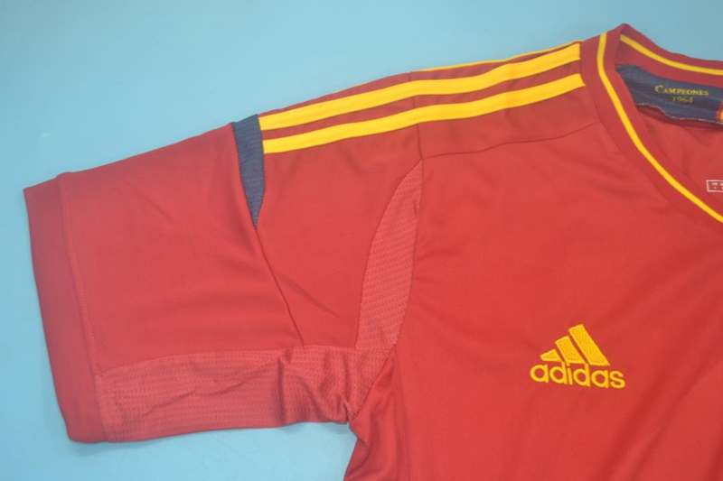 Spain Soccer Jersey Home Retro Replica 2012