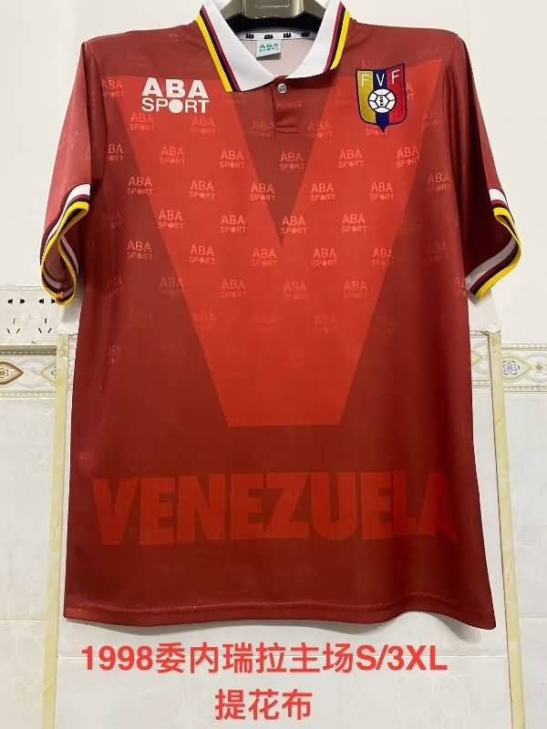 AAA Quality Venezuela 1998 Home Retro Soccer Jersey