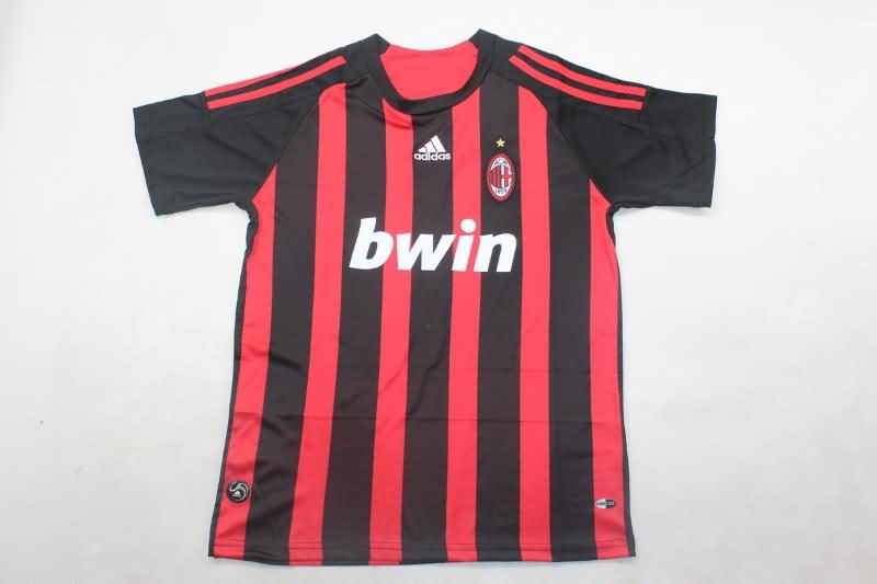 Kids AC Milan 2008/09 Home Soccer Jersey And Shorts