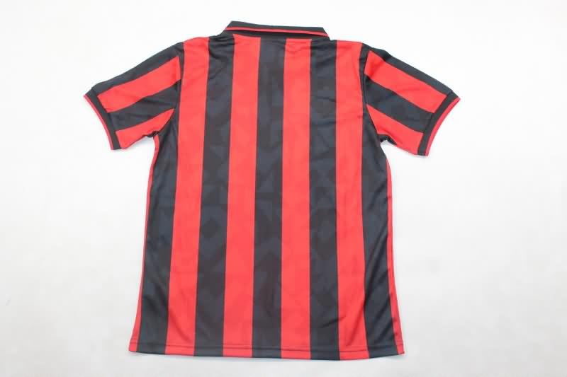 Kids AC Milan 1993/94 Home Soccer Jersey And Shorts