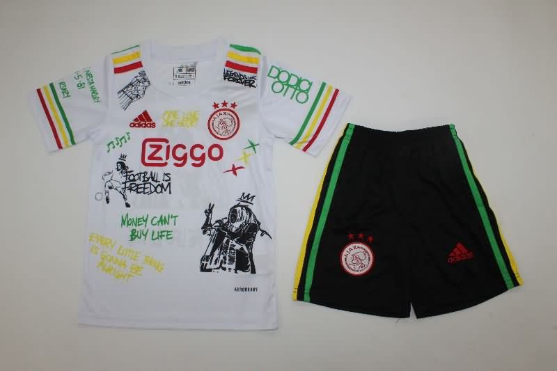 Kids Ajax 2021/22 Special Soccer Jersey And Shorts