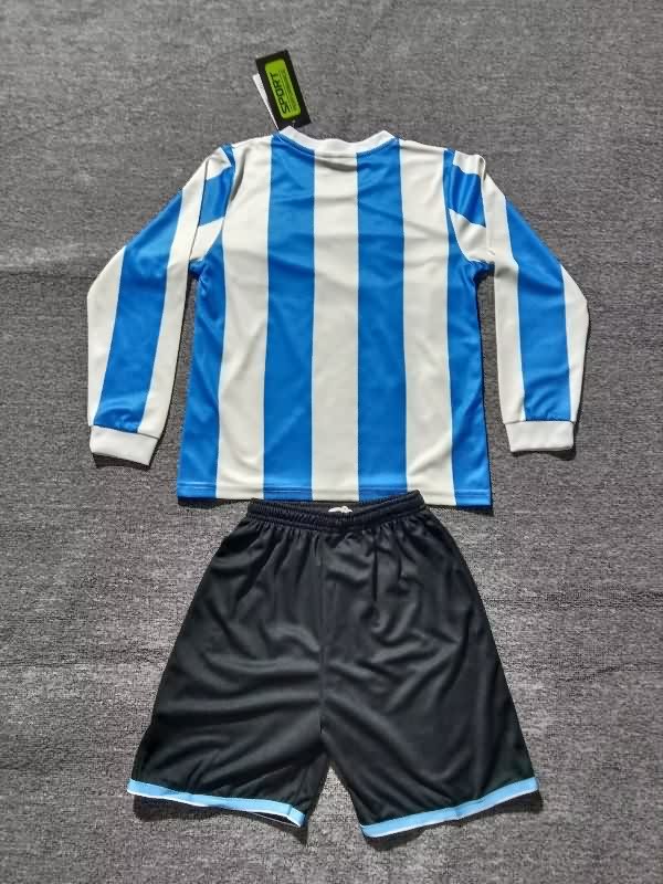 Kids Argentina 1986 Home Long Sleeve Soccer Jersey And Shorts