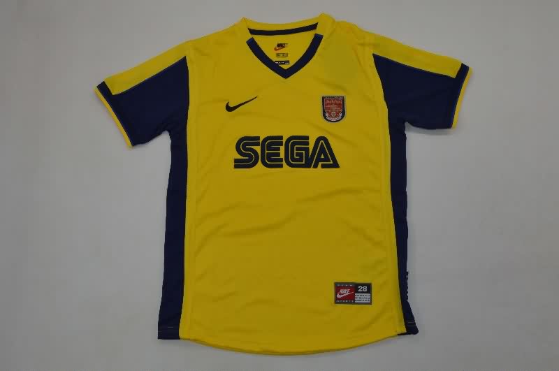 Kids Arsenal 2000/01 Away Soccer Jersey And Shorts