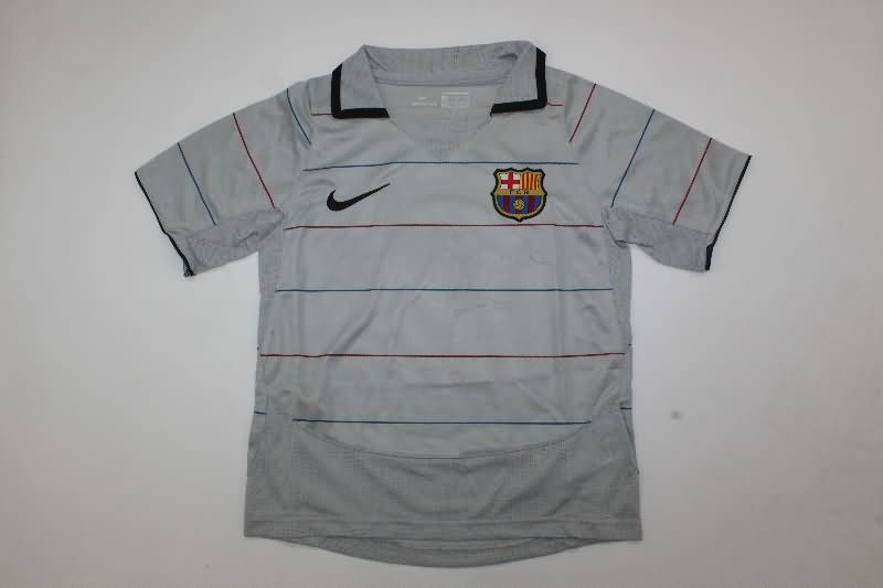 Kids Barcelona 2003/04 Away Soccer Jersey And Shorts