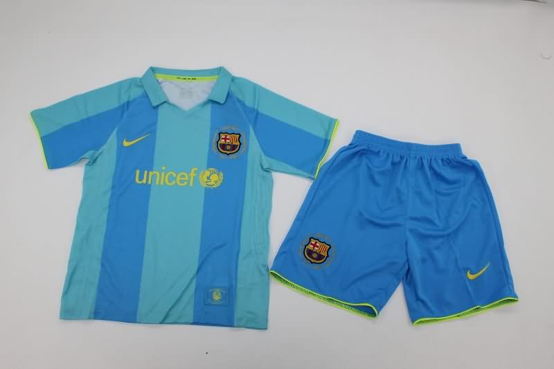 Kids Barcelona 2007/08 Away Soccer Jersey And Shorts