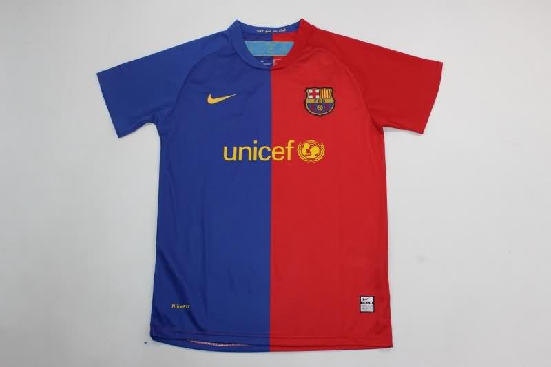 Kids Barcelona 2008/09 Home Soccer Jersey And Shorts