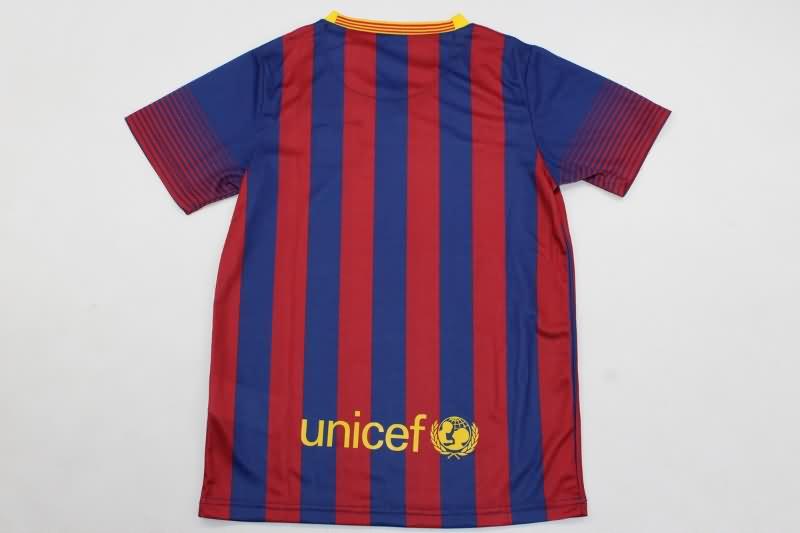 Kids Barcelona 2013/14 Home Soccer Jersey And Shorts