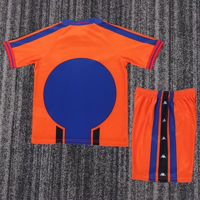 Kids Barcelona 1997/98 Away Soccer Jersey And Shorts