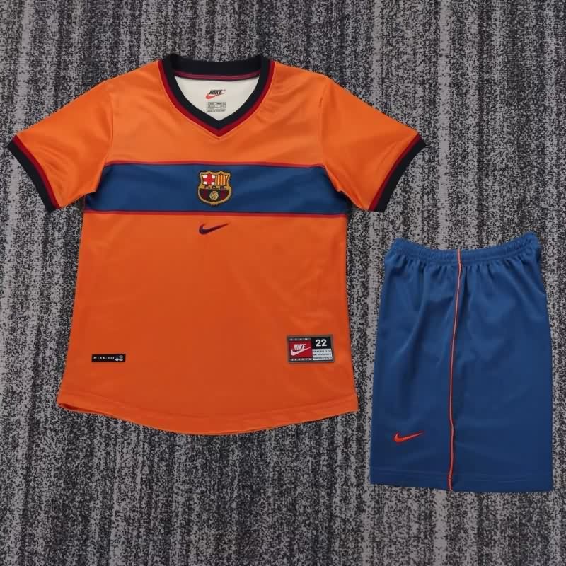 Kids Barcelona 1998/00 Third Soccer Jersey And Shorts