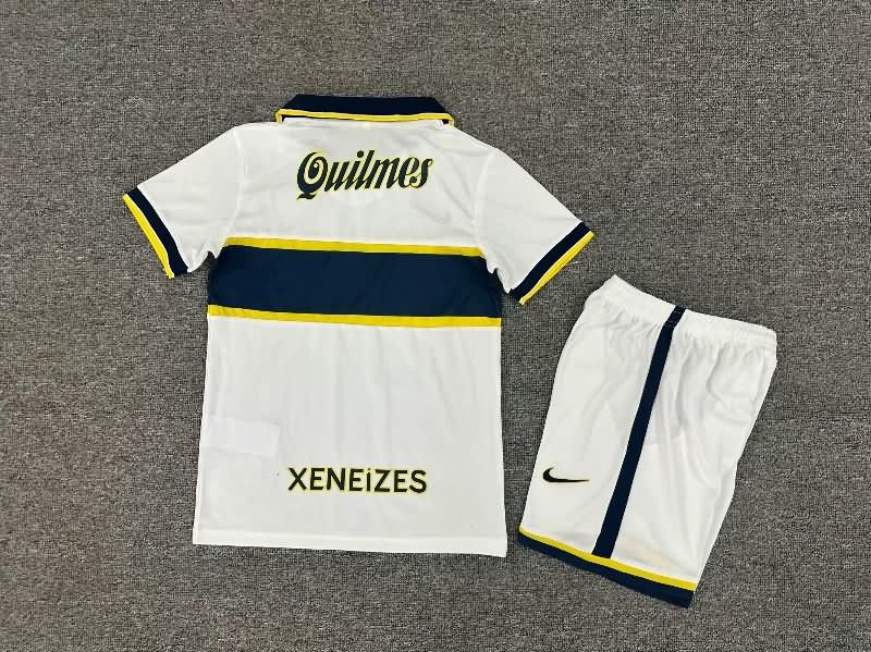 Kids Boca Juniors 1996/97 Away Soccer Jersey And Shorts