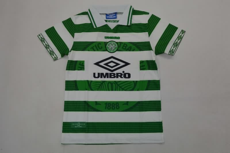 Kids Celtic 1997/99 Home Soccer Jersey And Shorts