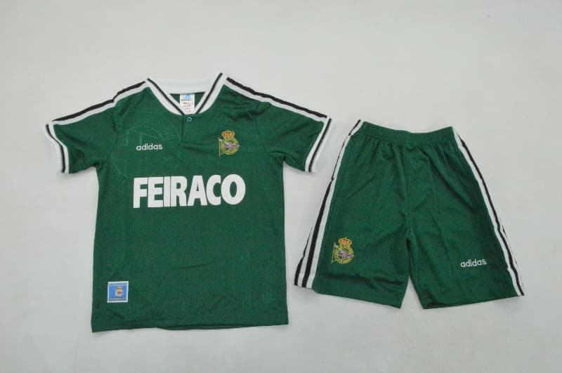 Kids Deportivo La Coruna 1999/00 Away Soccer Jersey And Shorts Kids Deportivo La Coruna 1999/00 Away Soccer Jersey And Shorts