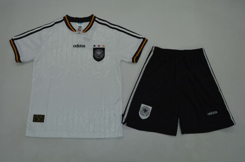 Kids Germany 1996 Home Soccer Jersey And Shorts