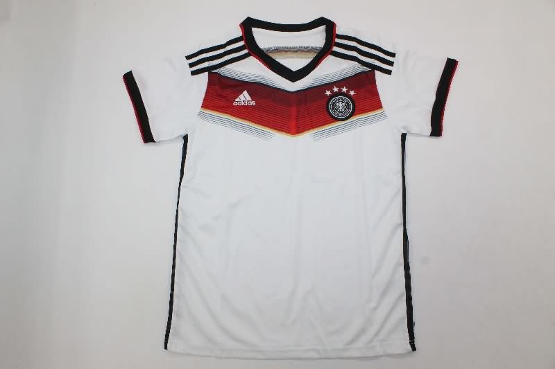Kids Germany 2014 Home Soccer Jersey And Shorts 4 Stars