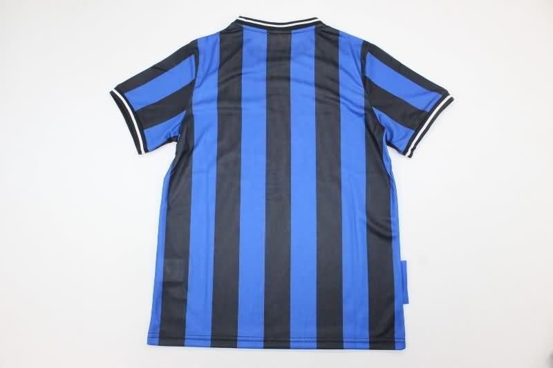 Kids Inter Milan 2009/10 Home Soccer Jersey And Shorts