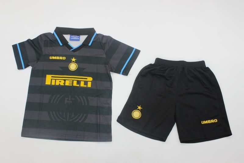 Kids Inter Milan 1997/98 Third Soccer Jersey And Shorts