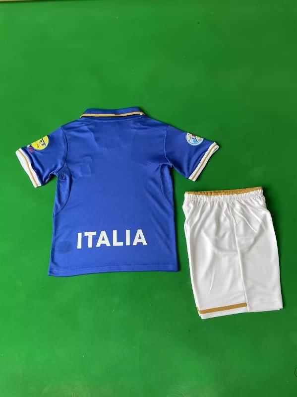 Kids Italy 1996 Home Soccer Jersey And Shorts