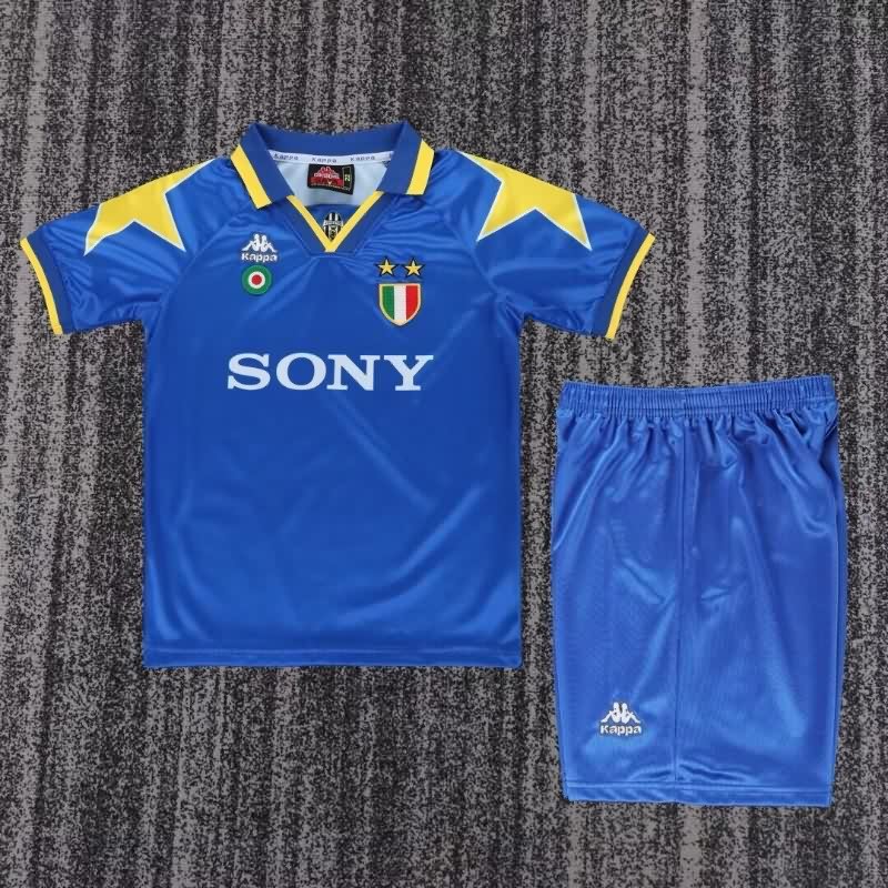 Kids Juventus 1995/96 Away Soccer Jersey And Shorts